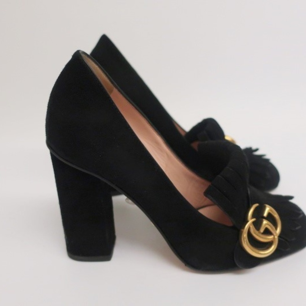 Gucci Marmont Kiltie Loafer Pump - Picture 4 of 7